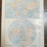 Old map of sea currents from 1928