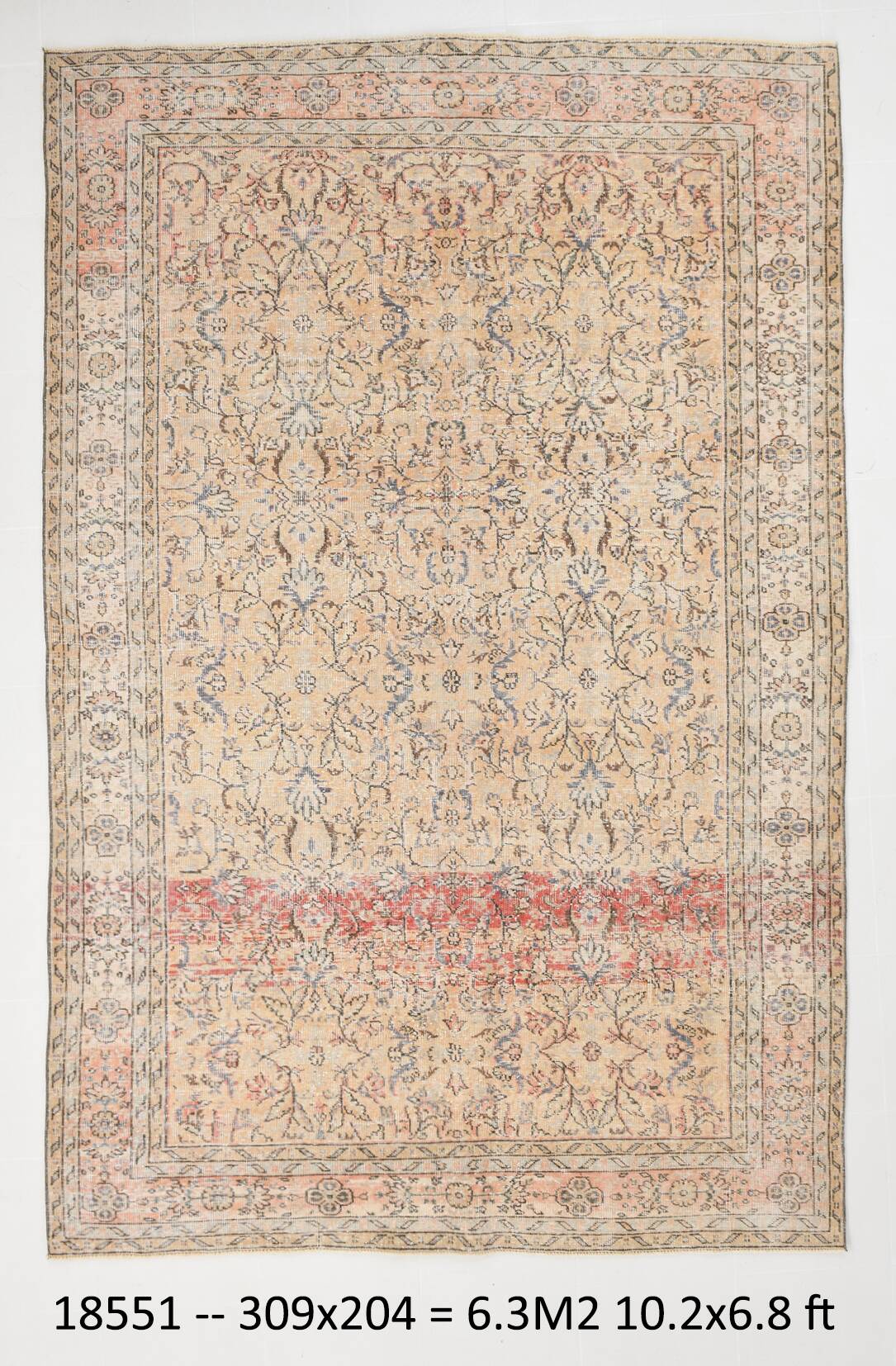7X10 Oversize Classic Persian Rug, 204x309Cm