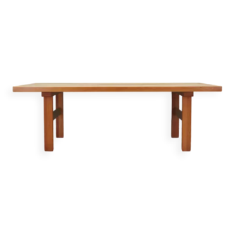 Table basse en frêne, design danois, années 1980, Danemark