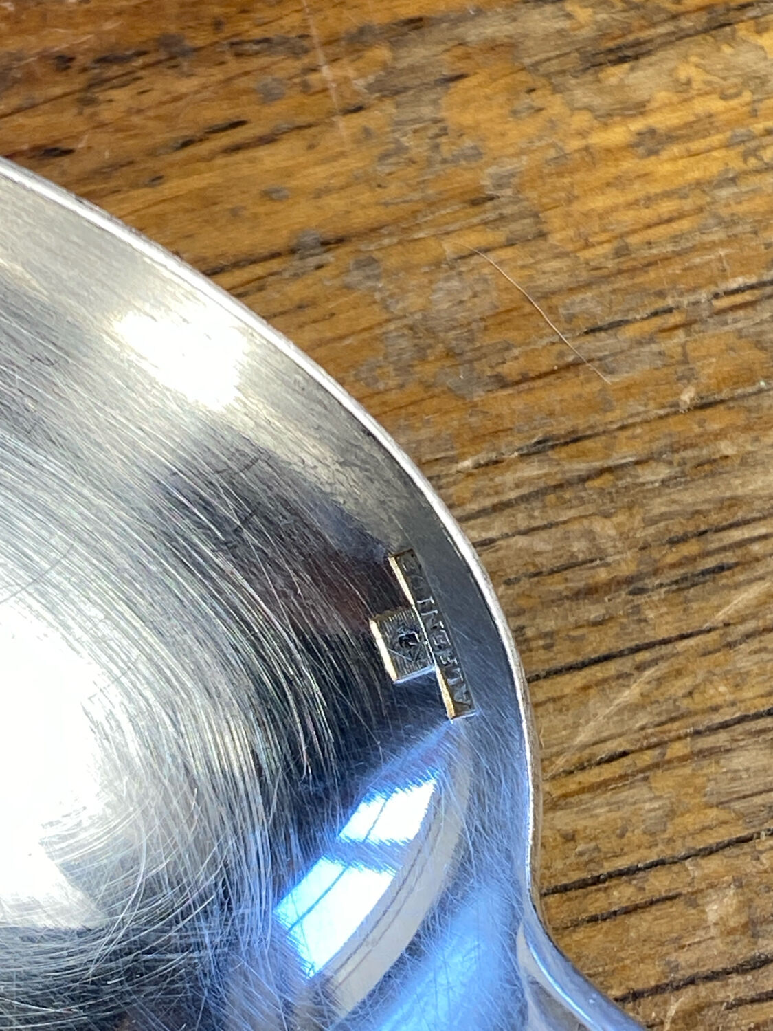 Twelve dessert spoons Alfénide Christofle