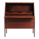 Kai Kristiansen model 63 desk teak secretaire with vanity mirror, 1960s