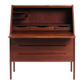 Secrétaire de bureau en teck Kai Kristiansen modèle 63 avec miroir de courtoisie, années 1960