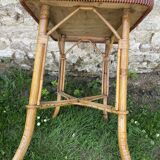 Rattan bistro table