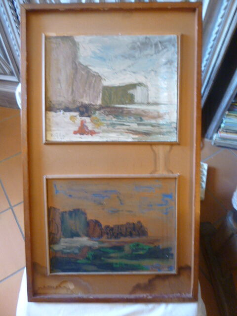 Paintings on wood signed darba 1962