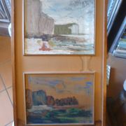 Paintings on wood signed darba 1962