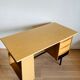 Bureau moderniste métal chêne et formica vintage années 60