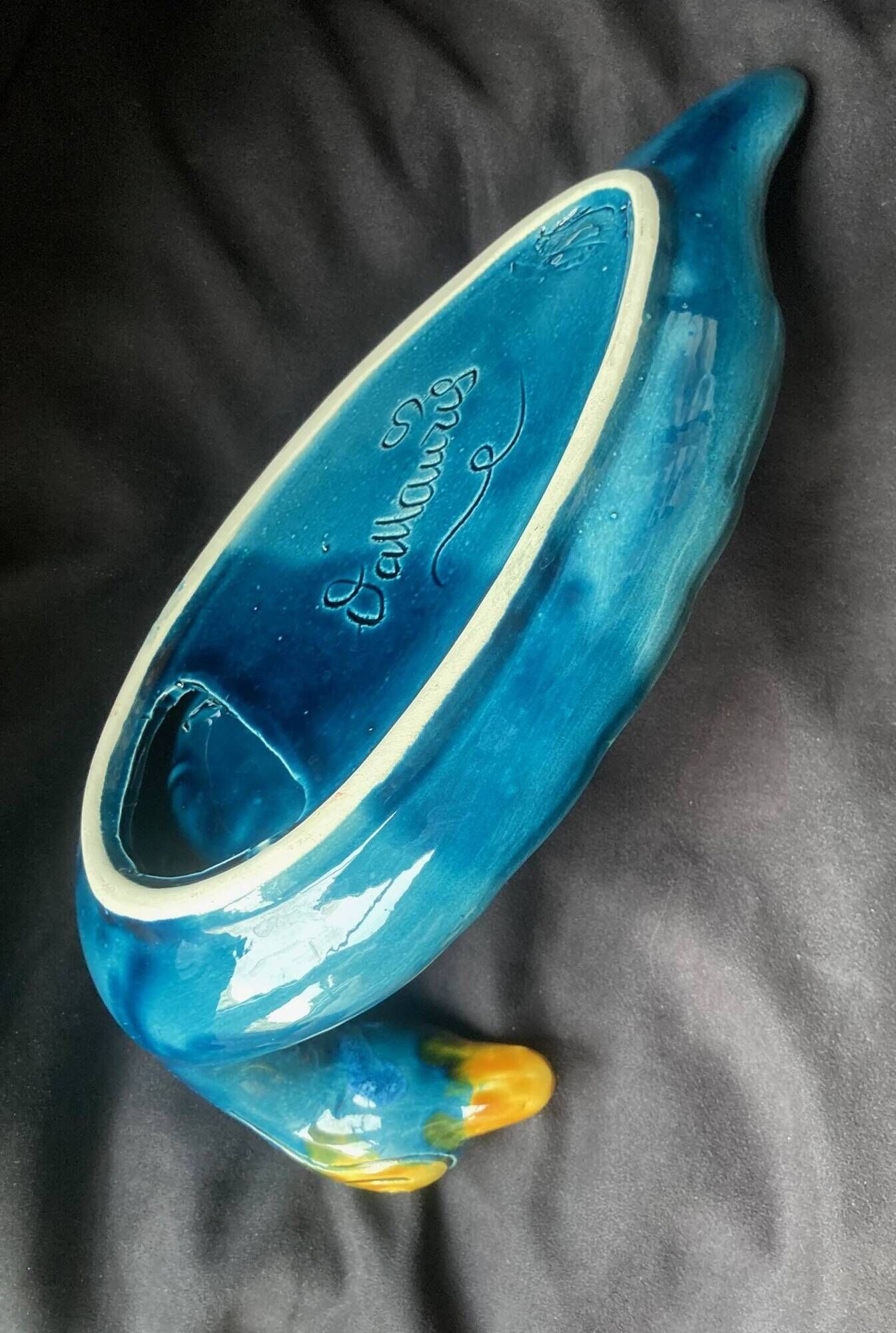 Cheese or duck charcuterie platter signed vallauris