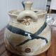 Théière en poterie estampillé vintage
