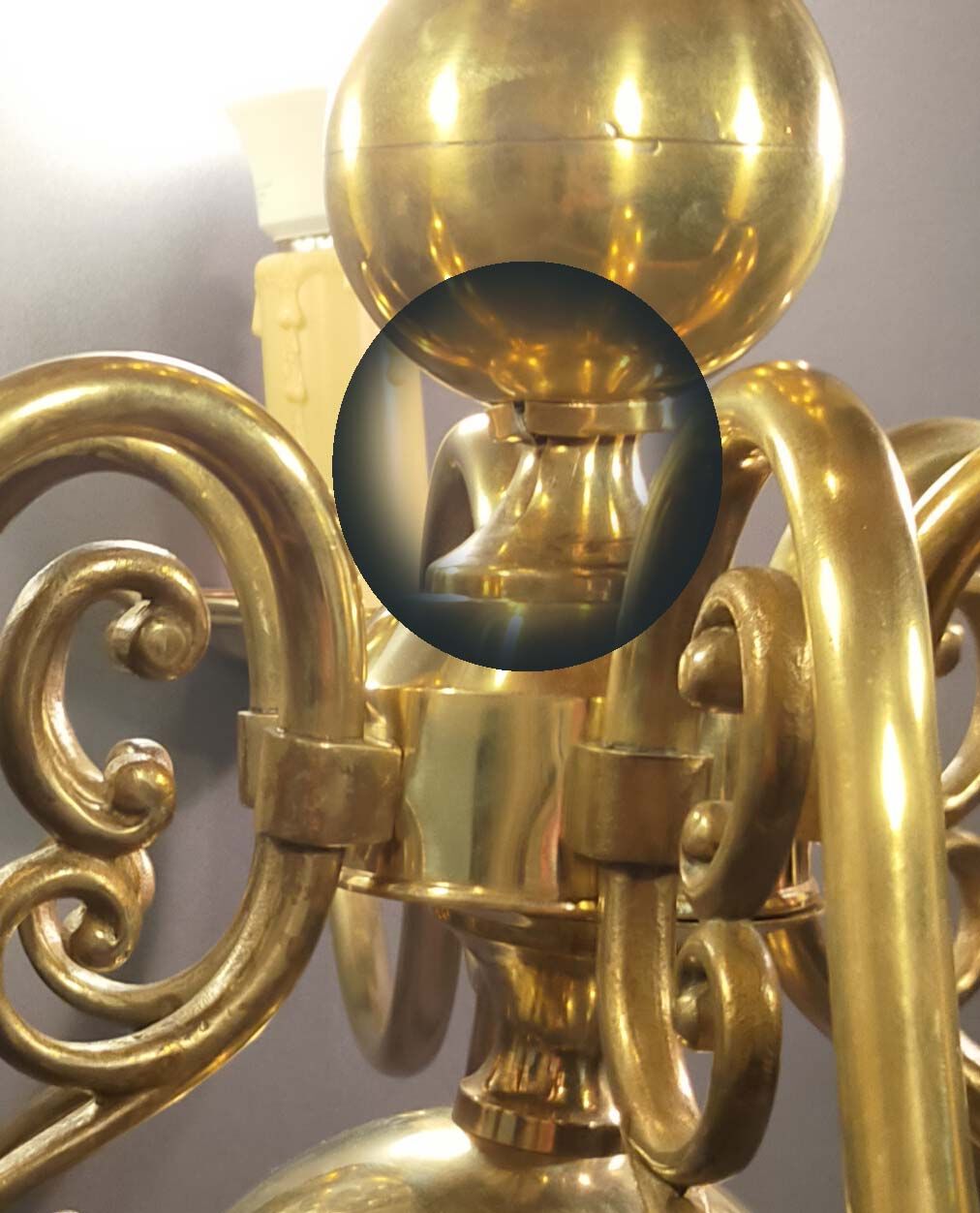 Dutch chandelier 6 lights