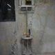 Vintage cast iron adjustable Shaving Stand