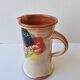 Ceramic jug with Provencal floral pattern signed (Signature to be identified)