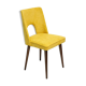 Yellow booster Chair by Leśniewski 1970s