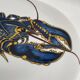 Blue Lobster Plate in Pillivuyt Porcelain