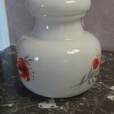 Suspension opalin glass - screen printing - 70s