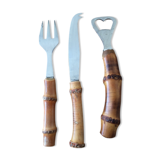 Bamboo cutlery set