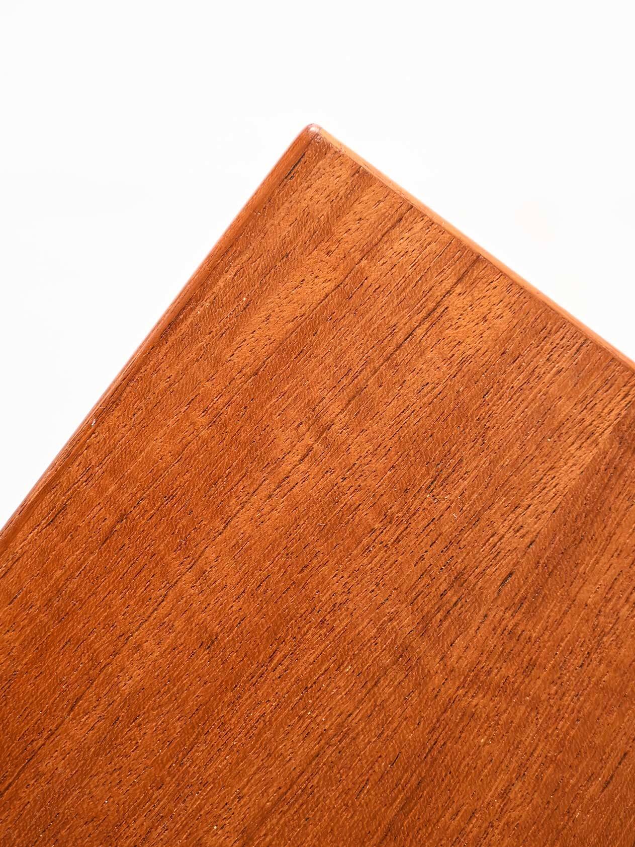 Vintage Scandinavian coffee table 1950s in beech and teak