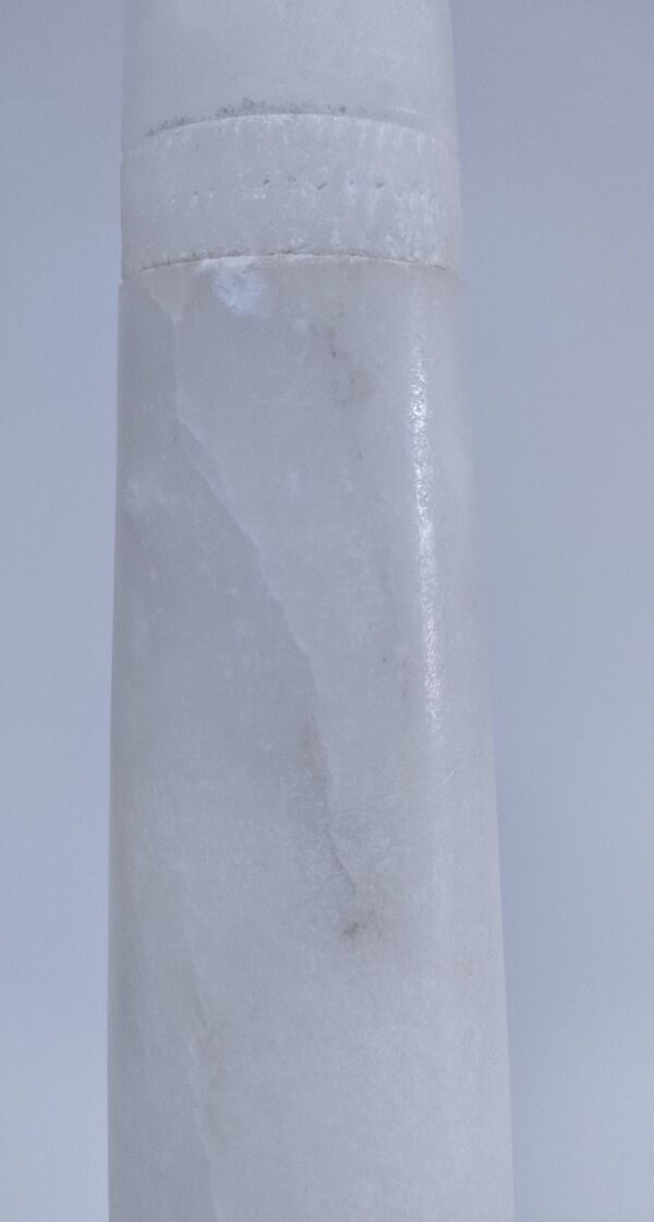 haut vase albâtre xl h. 40,5 cm vintage