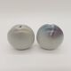 Duo 2 Vase Soliflore Lenticular Glazed Stoneware Grey Blue Purple Ceramic