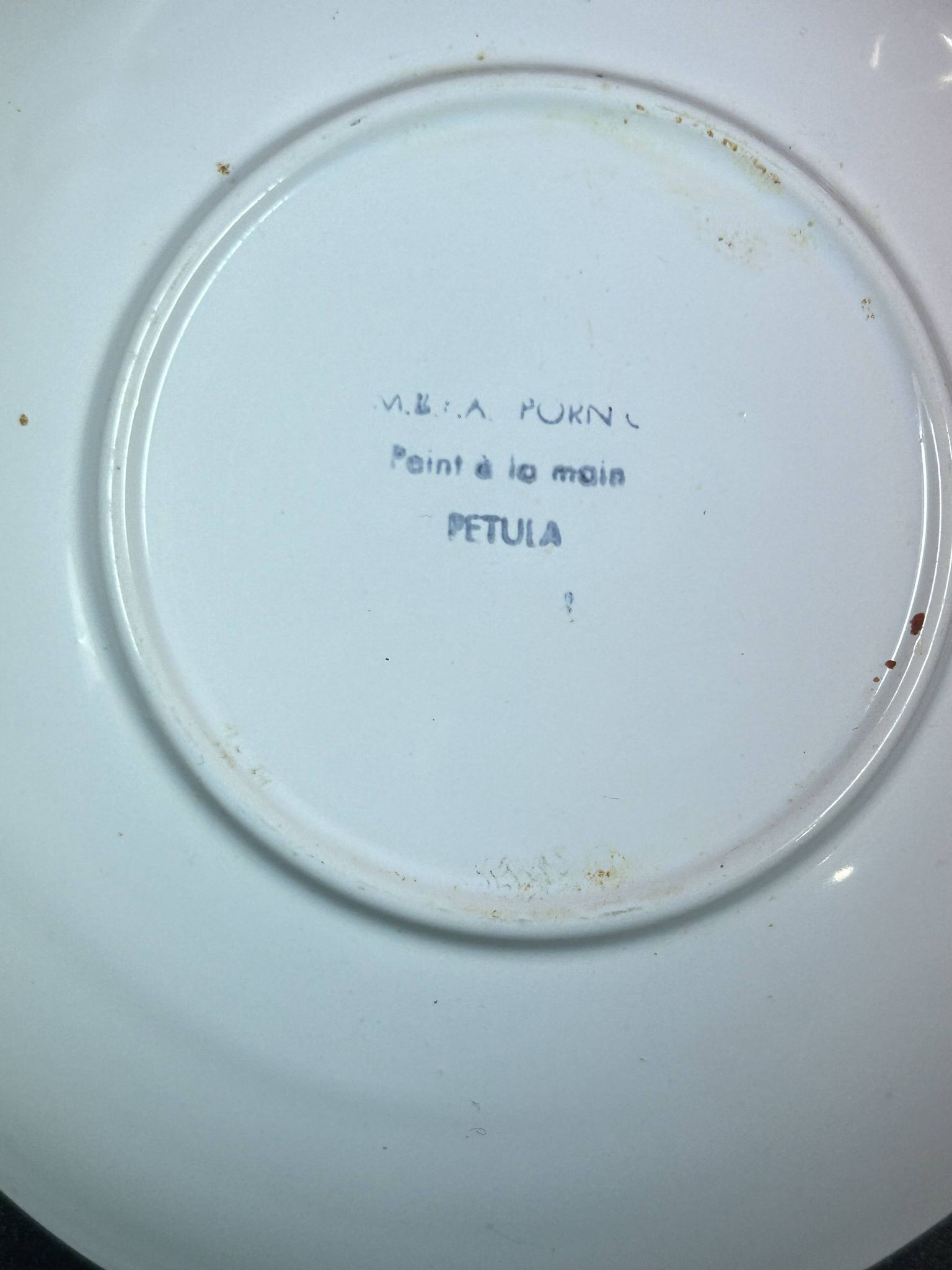 Set of 5 deep plates 21 cm in earthenware from MBFA Pornic model diff.