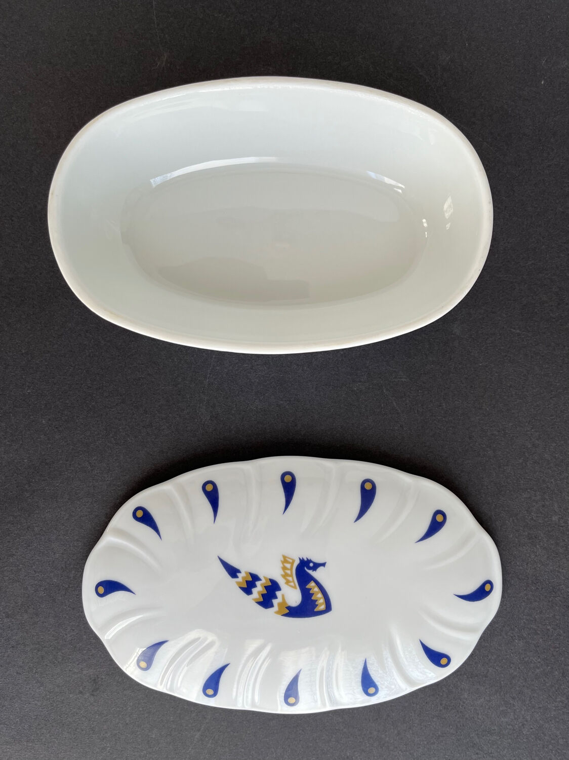 Bernardaud porcelain candy box for Air France
