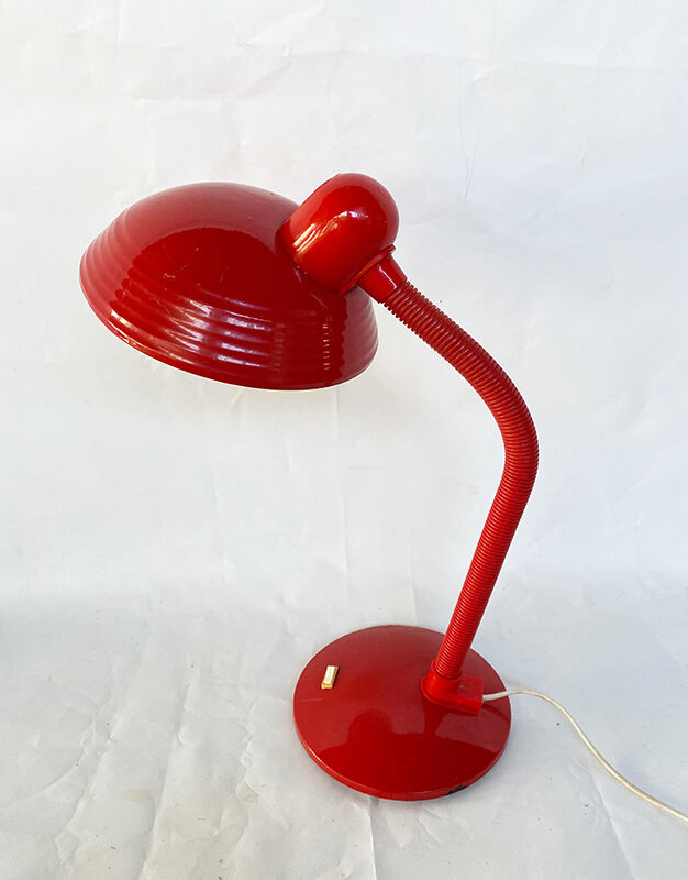 Red desk lamp "Aluminor"