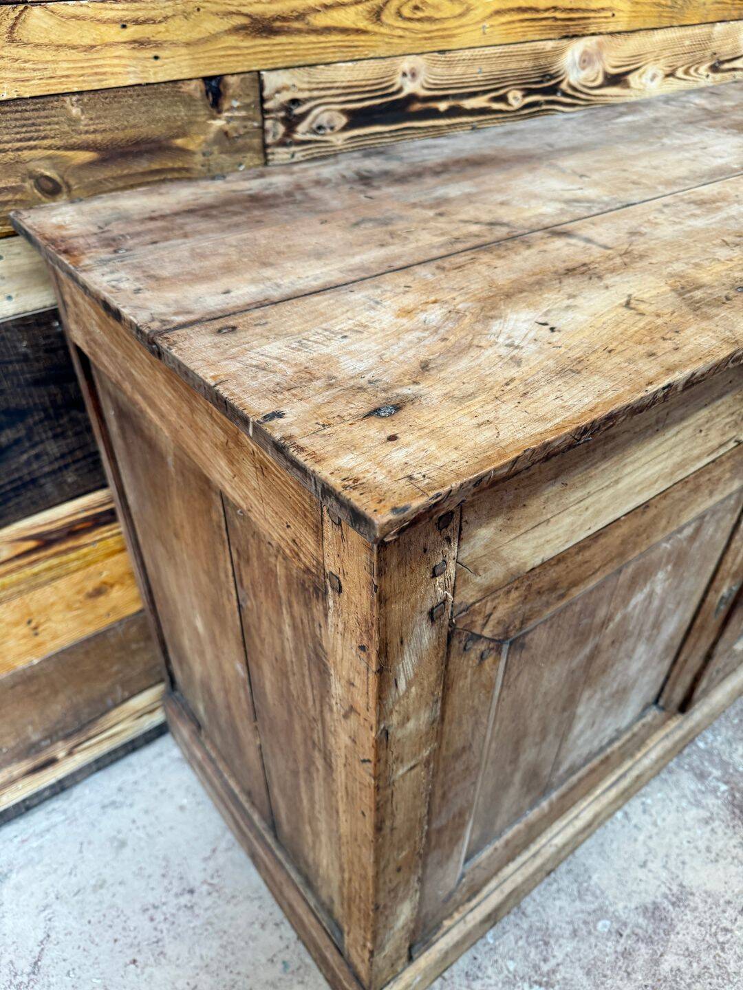 Antique buffet in solid cherry wood