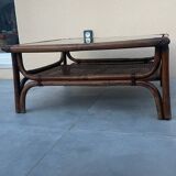 Table basse en bambou