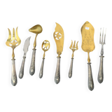 8 servative cutlery in silver metal
