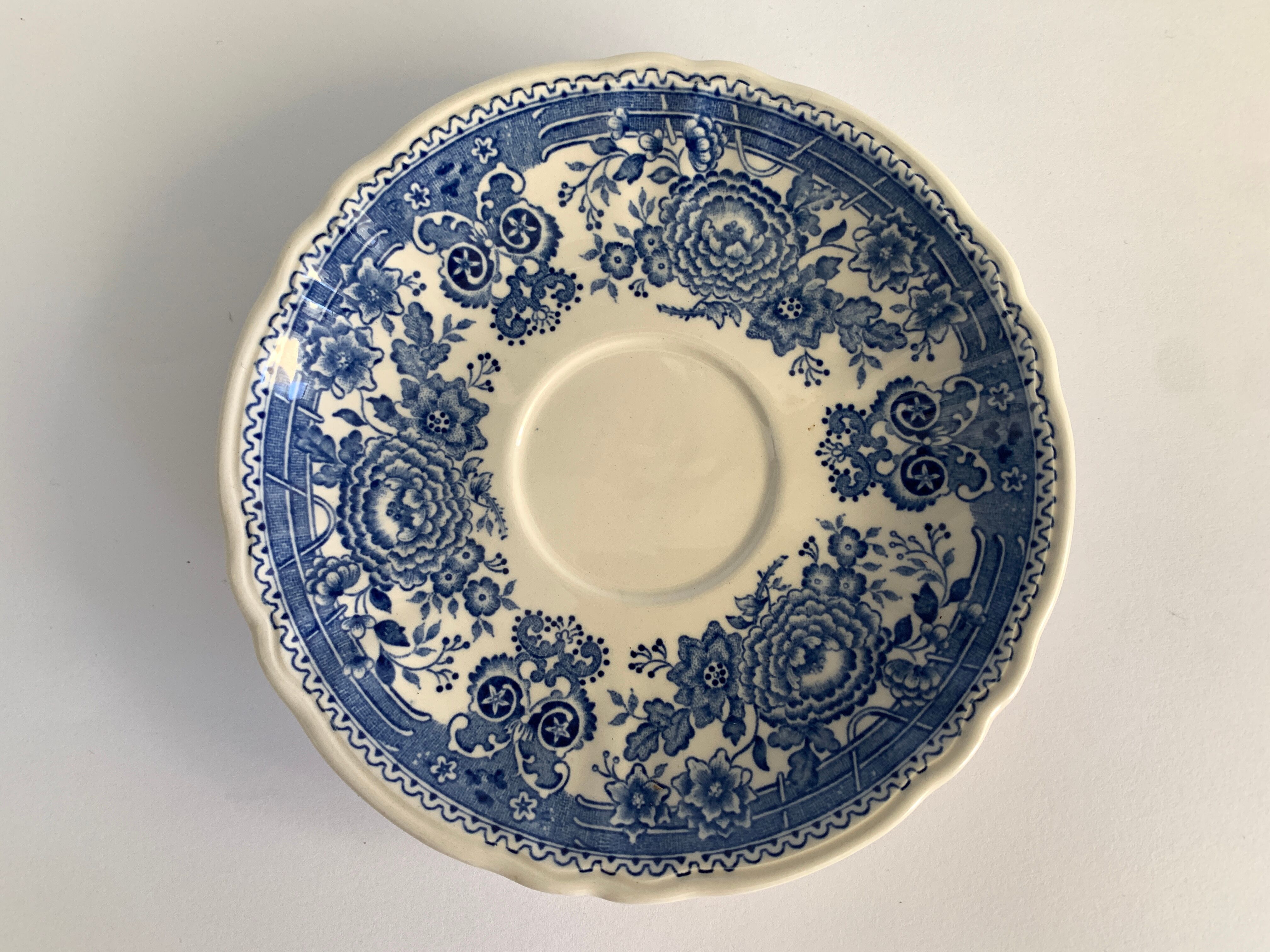 Old service Villeroy and Boch, blue Burgenland model, 27 pieces