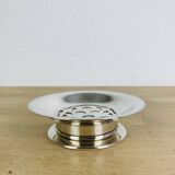 Coquillor silver metal butter dish