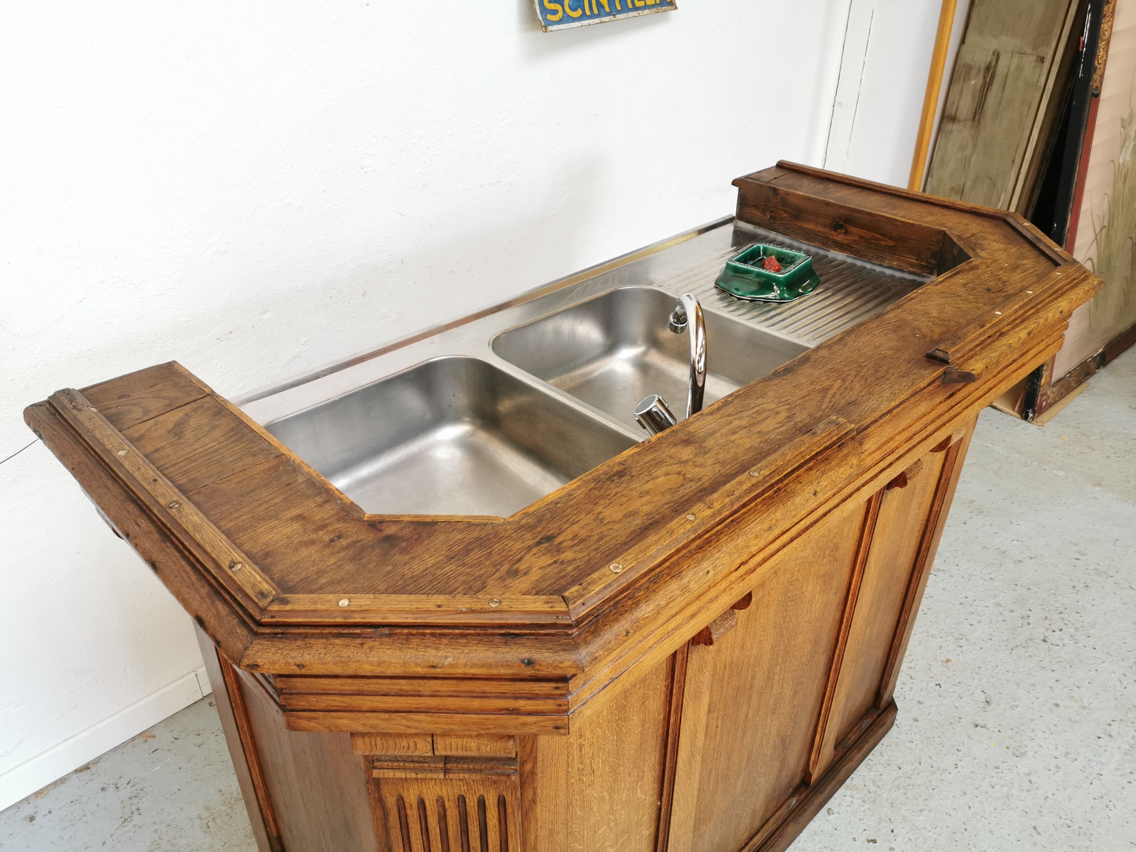 Former bistro bar counter