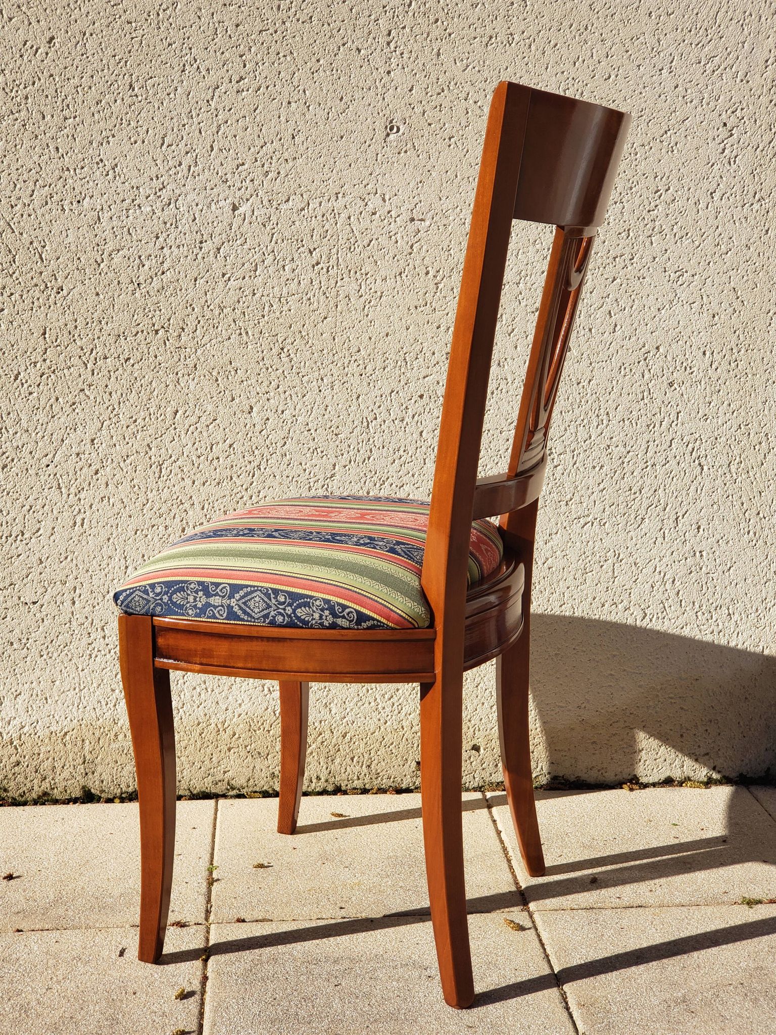 Vintage wooden office chair from the 1970s.