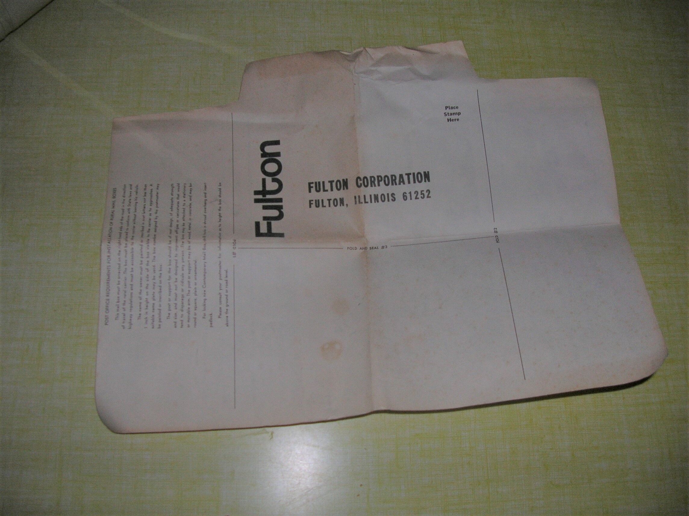 authentic US mailbox