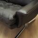 Brown leather sofa, Danish design, 1970s, designer: Werner Langenfeld, manu