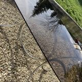 Smoked glass table year 70
