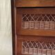 Chest of drawers with 3 drawers in solid wood and rattan decor - 1960s/70s