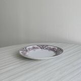 Plate with purple oriental decoration