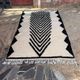 Handmade pure wool rug, size 100 x 200 cm