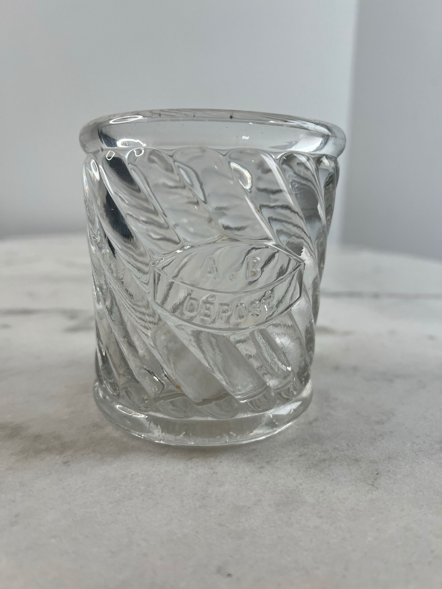 Blown glass jar