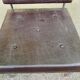 Scandinavian chair in faux leather and chrome steel 1980