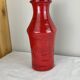 Vintage red ceramic vase mid century design