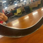 Miroir mural ovale vintage en verre KNITTER DURO