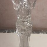 Old push-up in moulded thick glass