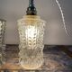 Lot de deux baladeuses en verre scandinave