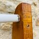 Vintage oak towel rack/wall-mounted bracket, circa 1970s