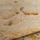 Louis XV style sofa late 19th century in walnut wood and Arras tapestry