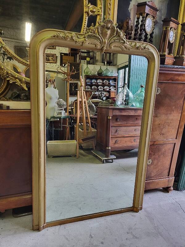 Antique louis philippe pedal mirror from the 19th century