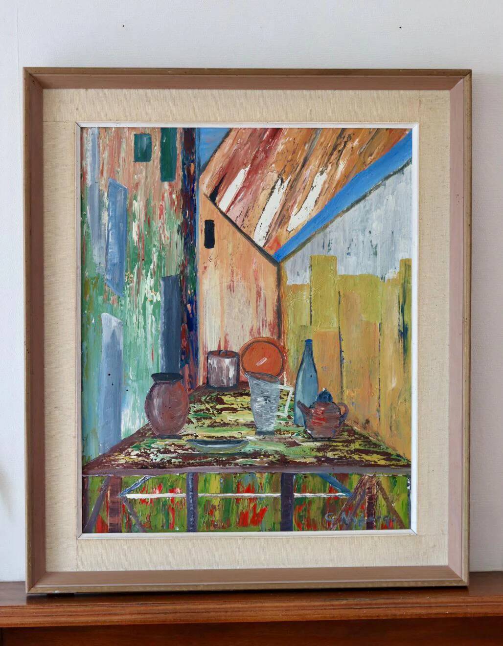 Table de nature morte de Gösta Nyberg (1913-1987)