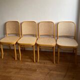 8 vintage cane chairs