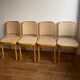 8 vintage cane chairs